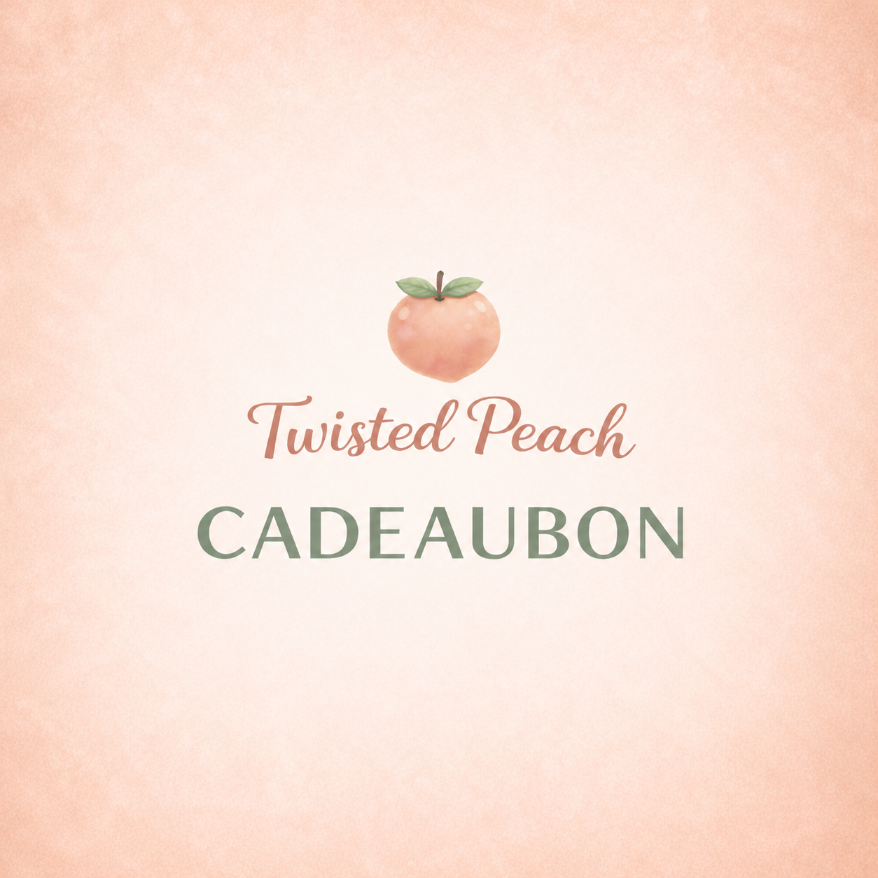 Twisted peach cadeaubon