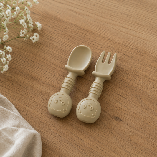 Bestekset - beige & taupe