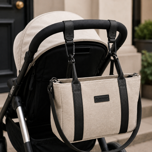 Kinderwagen haak - zwart