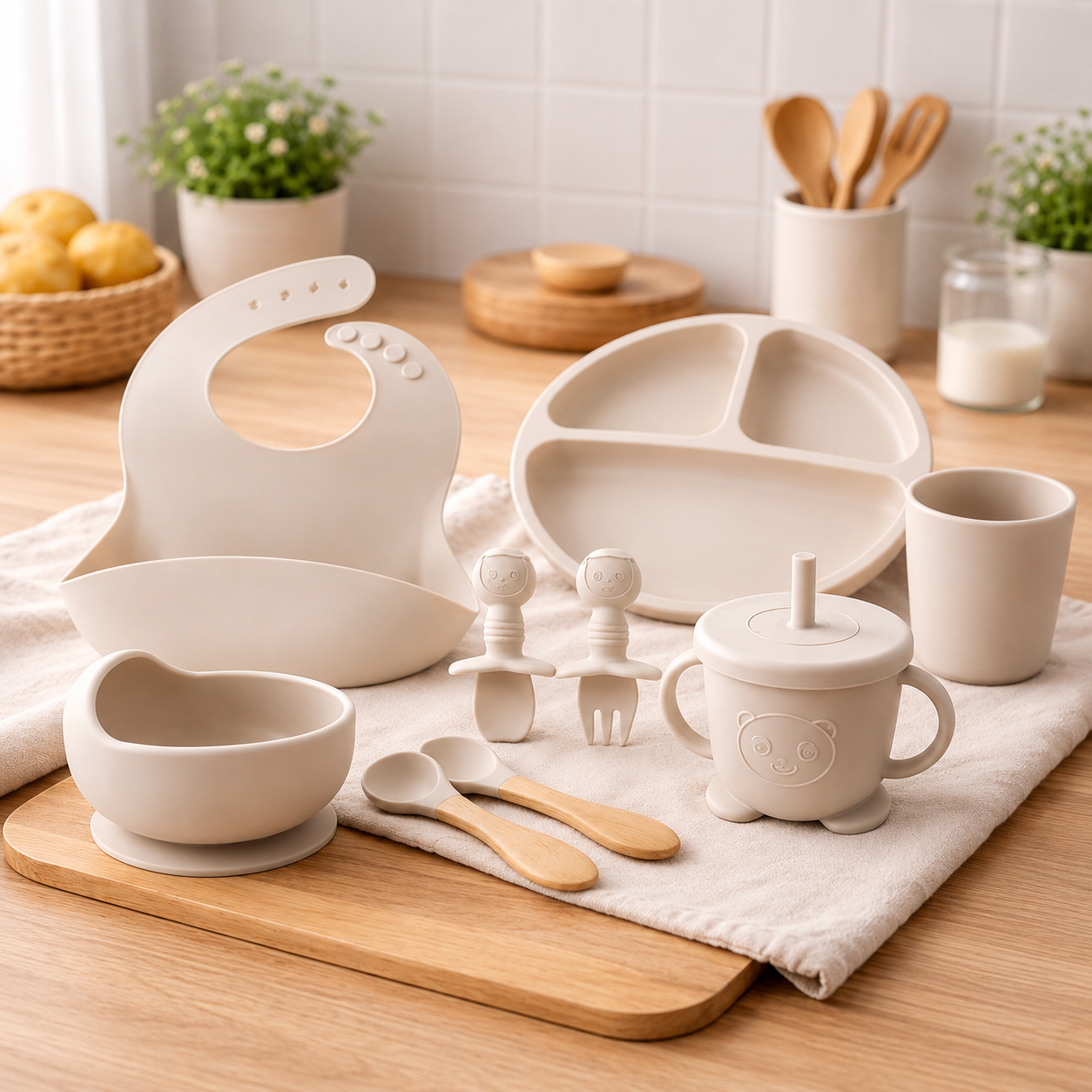 Serviesset 10-delig - beige