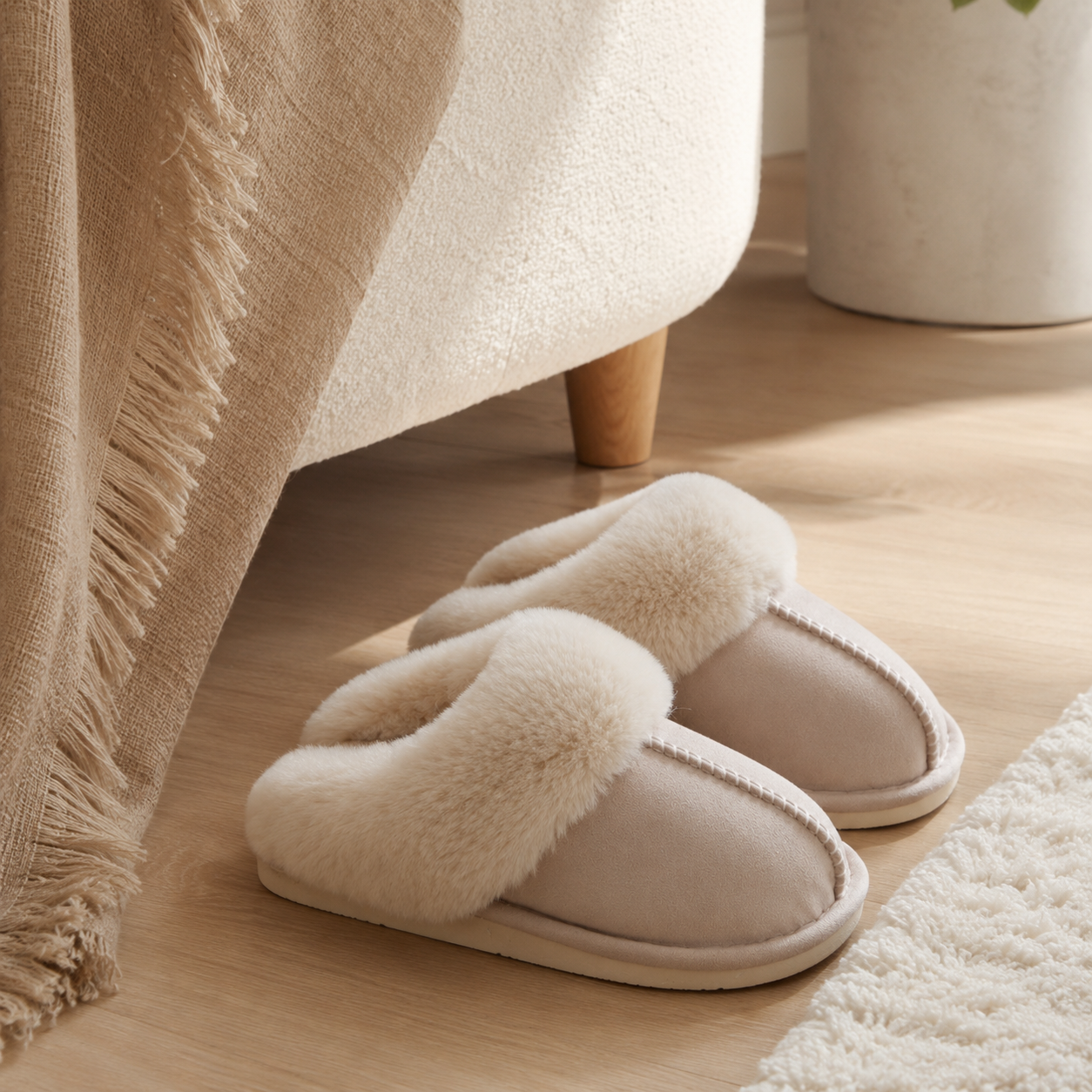Pantoffel Dames & Heren - beige