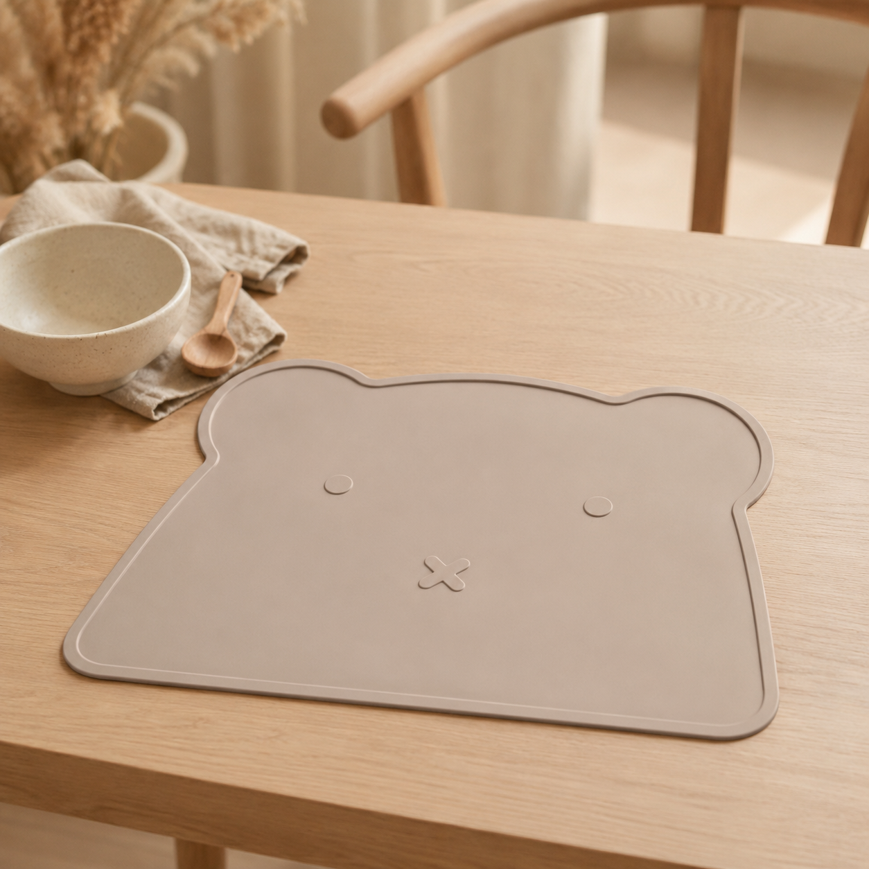 Placemat beer - beige & taupe