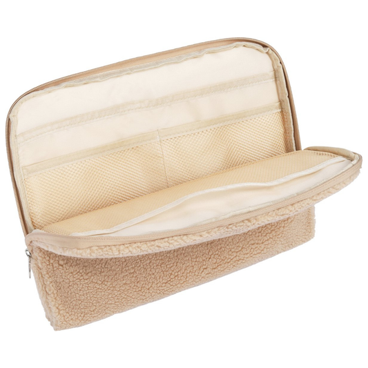 Laptophoes teddy - beige