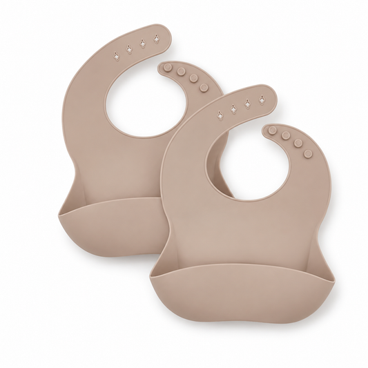 Slabbetjes 2 stuks - beige