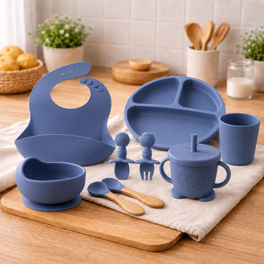 Serviesset 10-delig - donkerblauw