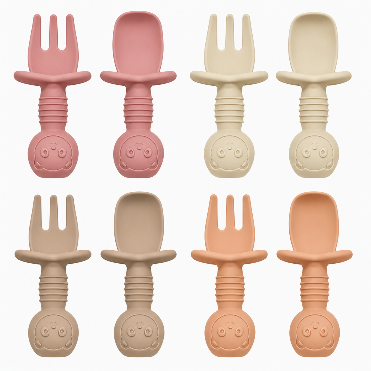 Bestekset - Roze & Beige