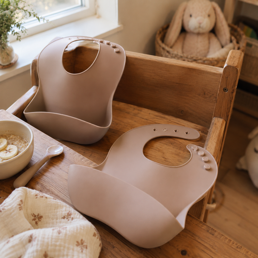 Slabbetjes 2 stuks - beige