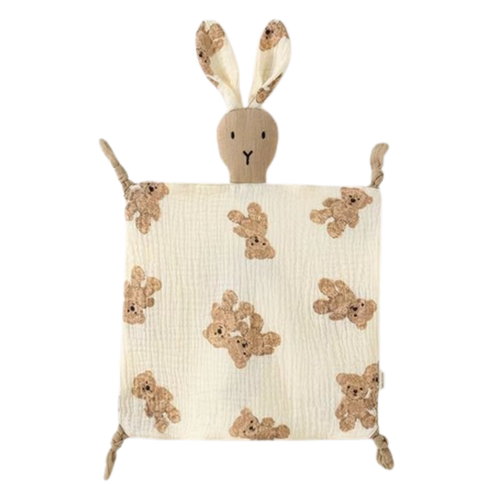 Knuffeldoekje konijn - teddy