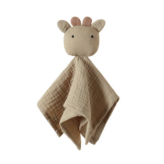 Knuffeldoekje giraffe - taupe