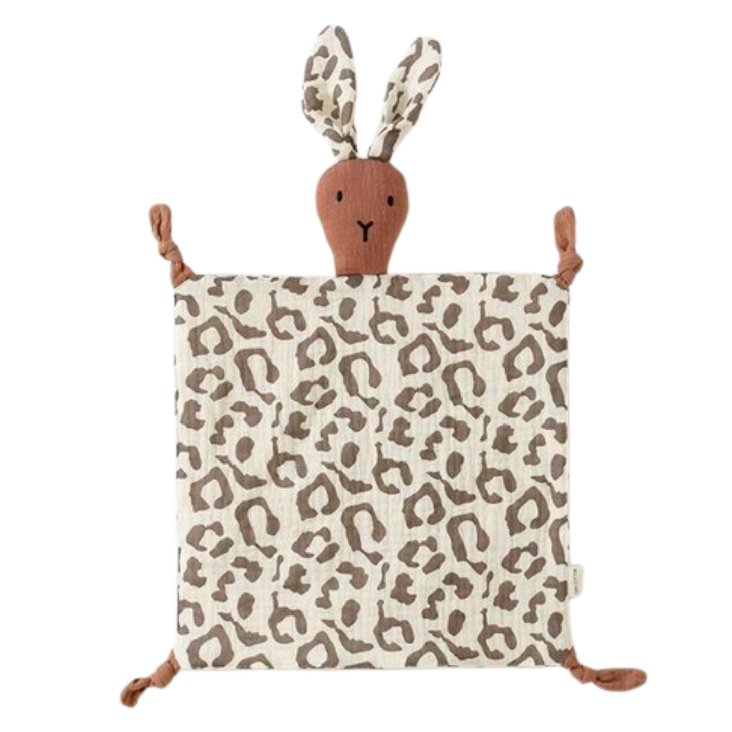 Knuffeldoekje konijn - panterprint