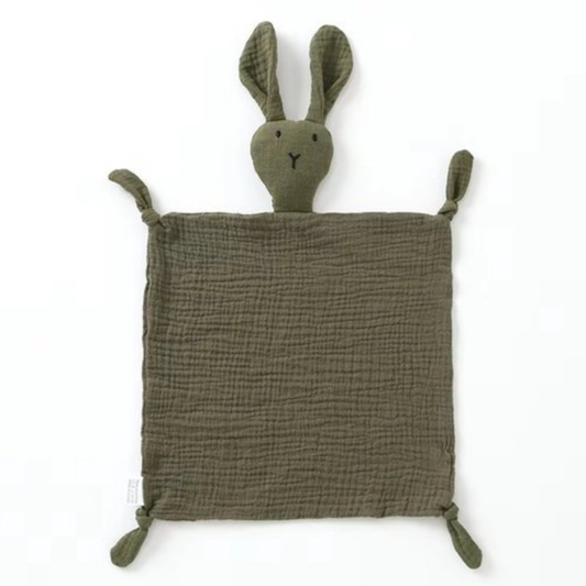 Knuffeldoekje konijn - groen