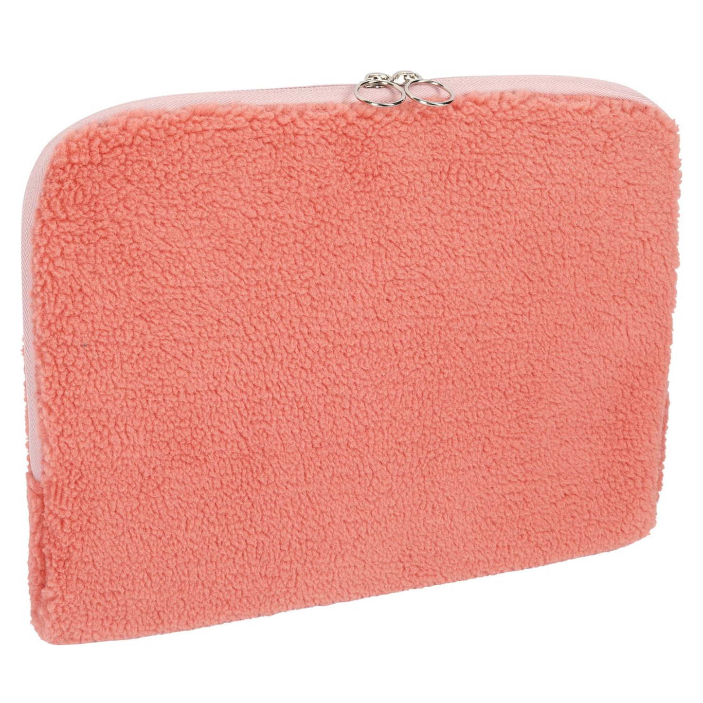 Laptophoes teddy - roze