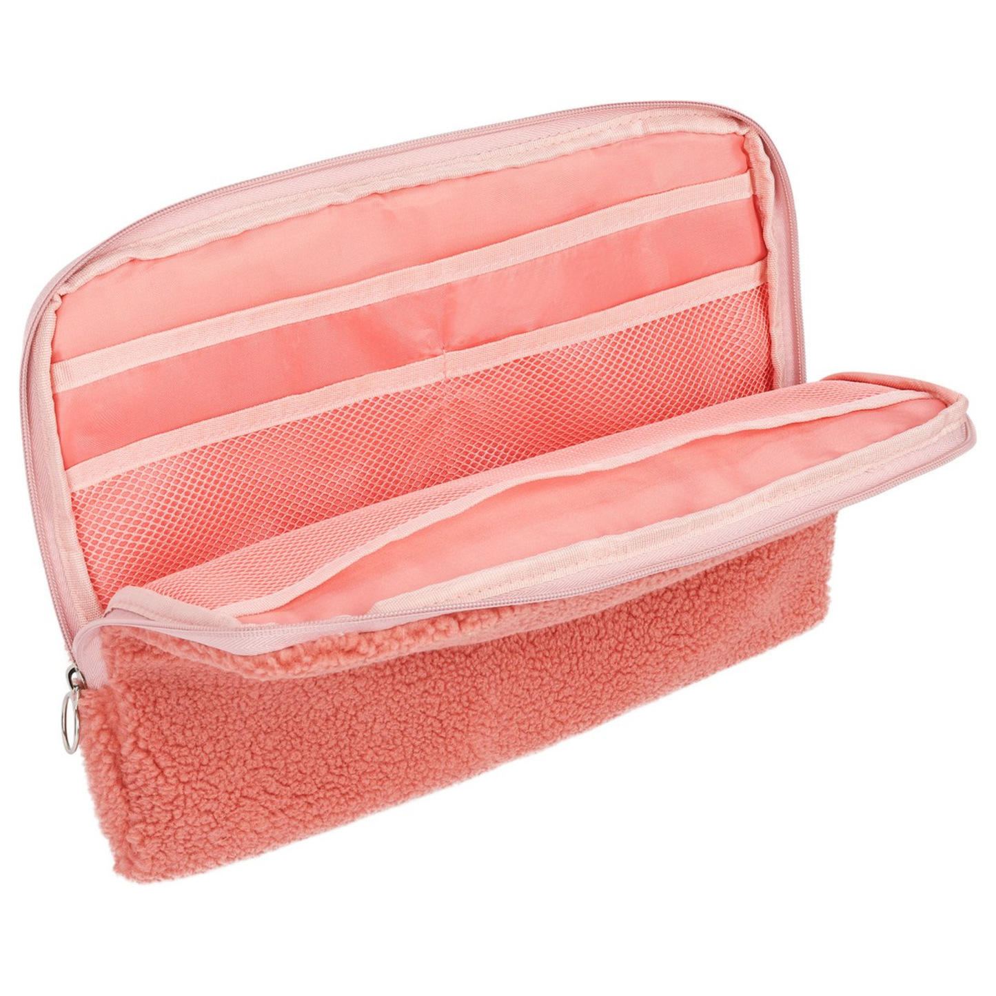 Laptophoes teddy - roze