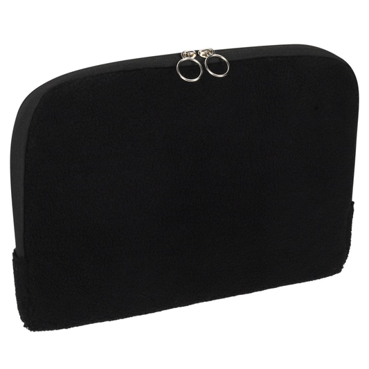 Laptophoes teddy - zwart