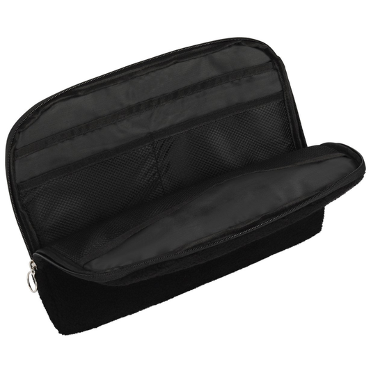 Laptophoes teddy - zwart