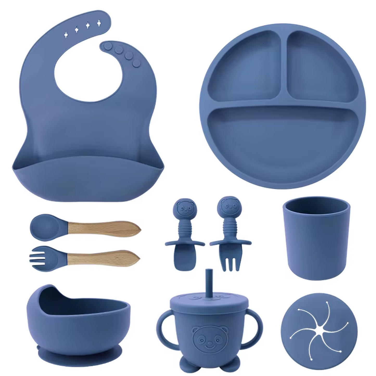 Serviesset 10-delig - donkerblauw