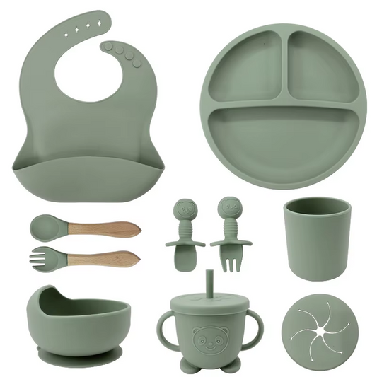 Serviesset 10-delig - groen