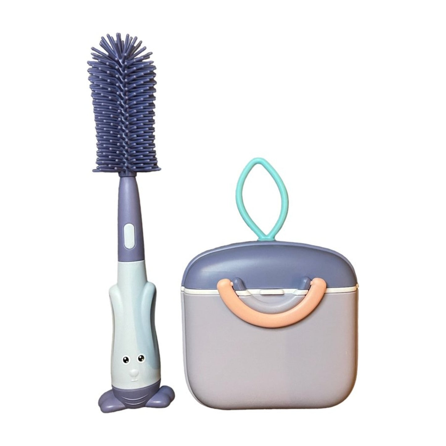 Babyvoeding bewaarbox met flessenborstel