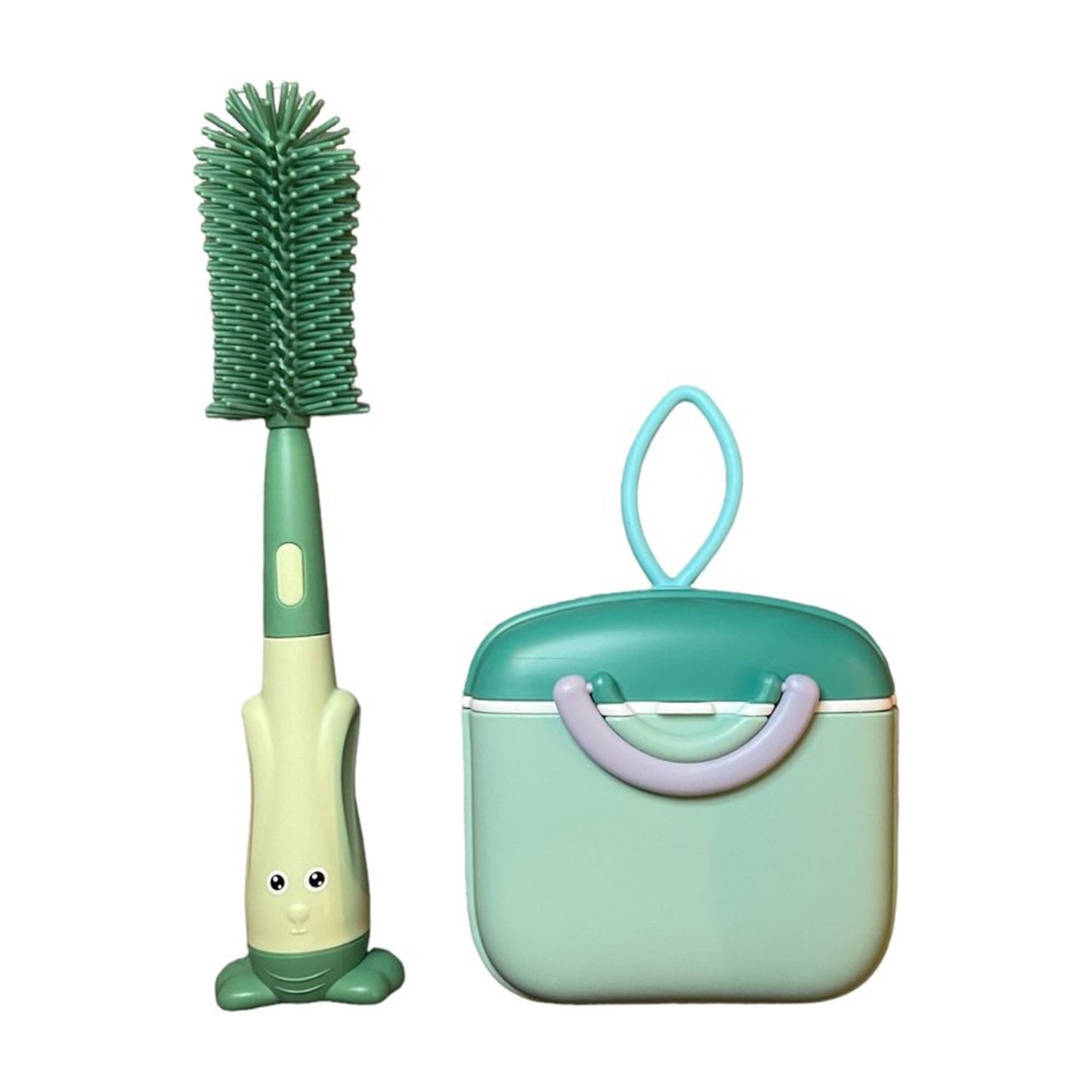 Babyvoeding bewaarbox met flessenborstel